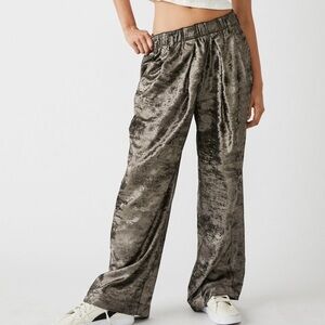 NWT FP High-Rise Velvet Pants